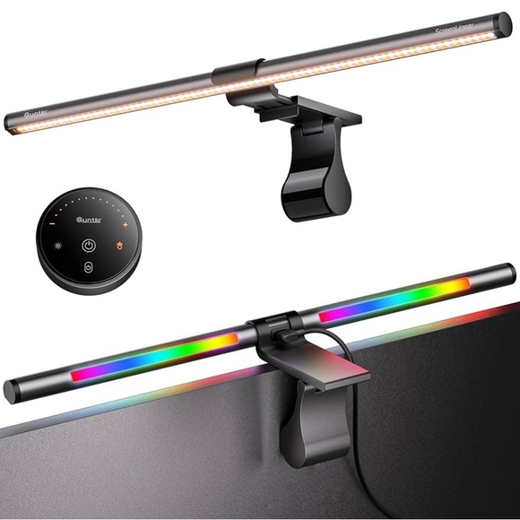 Quntis RGB Pro+ Monitor Light Bar with Remote, 15 Modes Gaming Backlight new - Picture 1 of 9